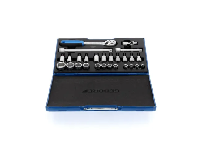 19 IMU-10 Dopsleutelset 1/2 inch,27-delig,zeskant,10-30mm