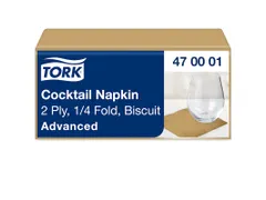 Tork 470001 Cocktailservet Advanced Biscuit 24x24cm