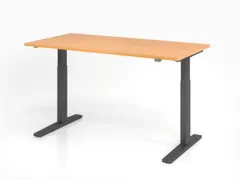 Elektrisch in hgte vst. zit-sta-bureau,HxBxD 700-1200x1600x800mm