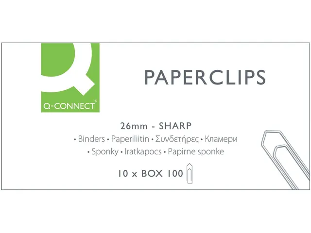 Papierklem Gegalvaniseerd 26mm Doos 100 Stuks