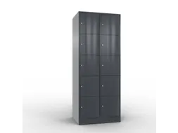 lockerkast cil.slot 1950x770x640mm 2x5 vakken romp RAL7021 front RAL70