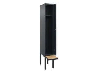 locker met bank,HxBxD 2120x300x815mm,1vak,vak B 300mm,cil.-slot - 2