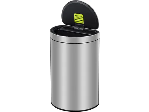 Mirage Semi-round Prullenbak Sensor Bin 47 Liter Mat Rvs