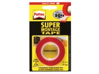 Plakband Pattex Gs&s Supermontage 120kg 19mmx1.5m