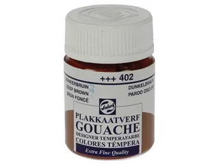 plakkaatverf Extra Fijn flacon van 16 ml, donkerbruin - 1