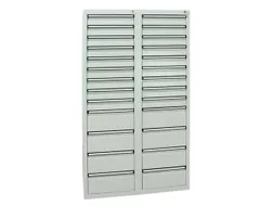 ladekast,HxBxD 1800x1000x500mm,26lade(n),centr. vergrendeling