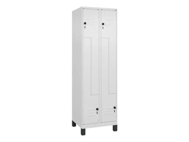 Z-garderobekast,HxBxD 1950x600x500mm,vak B 150/300mm,draaigrendel