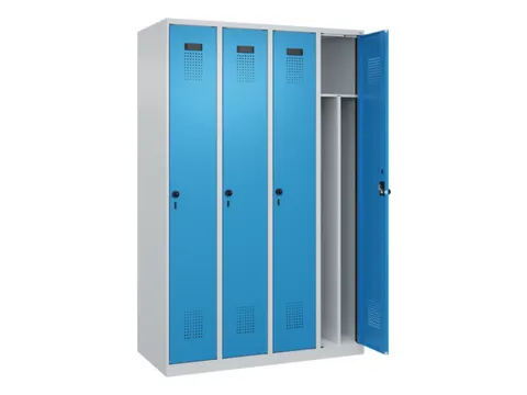 locker voor scheiding van kleding,HxBxD 1850x1200x500mm,4vak