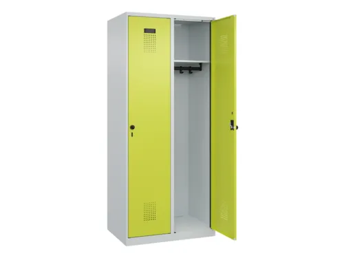 locker,HxBxD 1850x800x500mm,2vak,vak B 400mm,draaigrendel