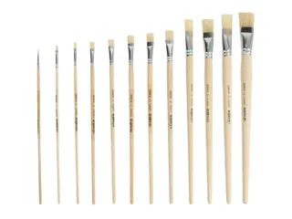 Kwast Qrea varkenshaar set à 12 breedtes - 1