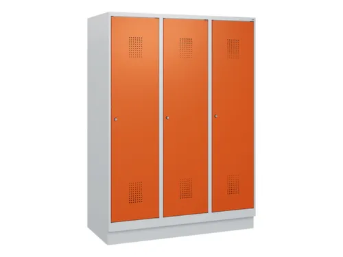schoollocker,HxBxD 1630x1200x500mm,3vak,vak B 400mm,cil.-slot,sokkel
