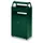 Combi-Asbak 8/60 liter Groen 960x480x250 Overkapping Verzinkt