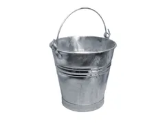 emmer,HxØ 350x360mm,20l,plaatstaal vuurverzinkt,m. voet van bandijzer