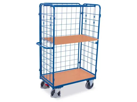 etagewagen,draagverm. 500kg,2etage(s),laadvl. LxB 1000x700mm,houtetage
