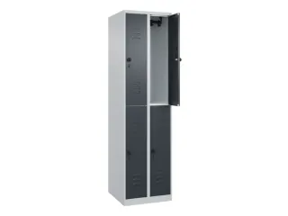 dubbeldekse locker,HxBxD 1850x500x500mm,2x2vak.,vak B 250mm - 2