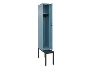 locker met bank,HxBxD 2120x300x815mm,1vak,vak B 300mm,cilinderslot - 1