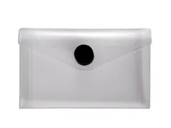 Enveloptas Foldersys 65x105mm PP transp tbv visitekaarten Velcro Busin
