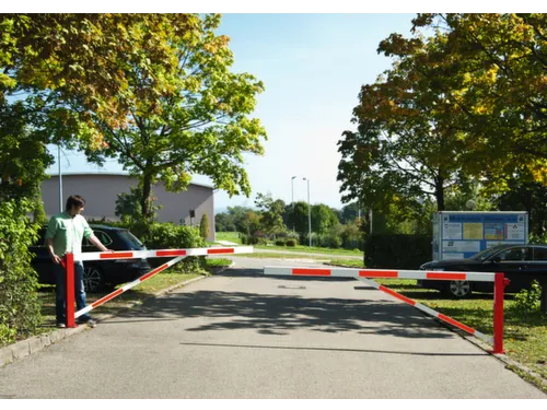 Draaibare Slagboom 2-Delig Lichte Breedte 2x 1.05m Zwenkbaar