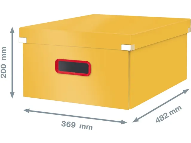 Cosy Click & Store grote opbergdoos, geel