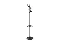 Staande kapstok MAULpolaris 177cm 8 haken met Paraplubak Zwart