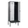 locker met bank,voor scheiding van kleding,HxBxD 2120x800x815mm,2vak