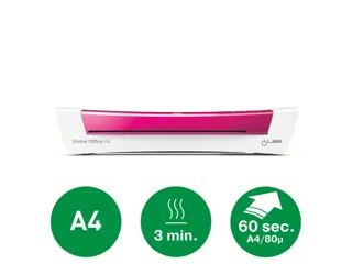 Lamineermachine Leitz ILAM Home Office A4 roze - 5