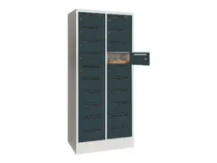 Postsorteerkast 1850x830x500mm 2x10 Vakken Ral7035 Front Ral7016