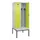 locker met bank,voor scheiding van kleding,HxBxD 2120x800x815mm,2vak
