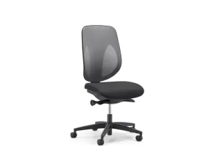 Giroflex Bureaustoel 353 met automatic-move mechanisme Grijs Zwart - 1