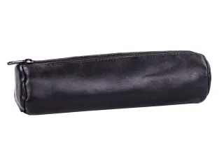Pennenetui Oxford 22x6cm leer rond zwart - 2