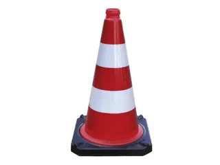 pion,H 750mm,pvc,rood/wit,retro-reflecterend - 1
