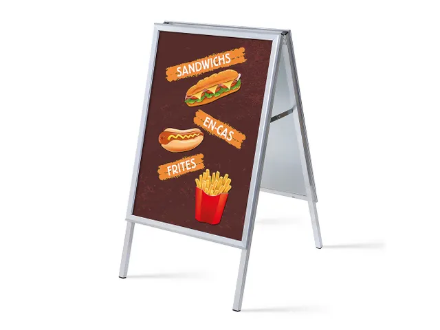 Stoepbord A1 complete set met print "Sandwichs En-cas Frites"