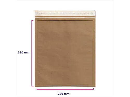 Duurzame Verzendenvelop 300x330mm Bruin 50 Stuks
