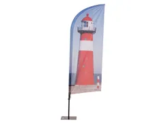 Print Wind voor Beach Flag Alu 360cm, 86x284cm Enkelzijdig