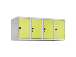 opzetkast,v. locker,4vak.,vak B 300mm,HxBxD 500x1200x500mm,vleugeldeur