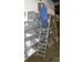 verrijdbare treden-platformladder eenzijdig 8treden stand H 1 9m