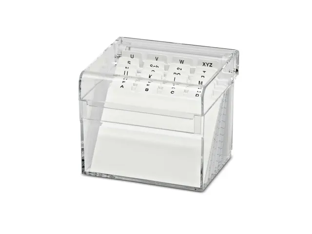 Kaartenbak Maul A7 + Index Acryl Glashelder