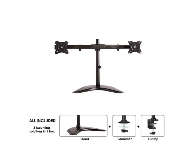 Neomounts Monitorarm 2 Schermen 27inch Zwart Nm-d335dblack