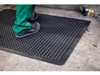werkplek-vloerbedekking,enkele mat,HxLxB 13x1200x900mm,rubber,genopt - 3