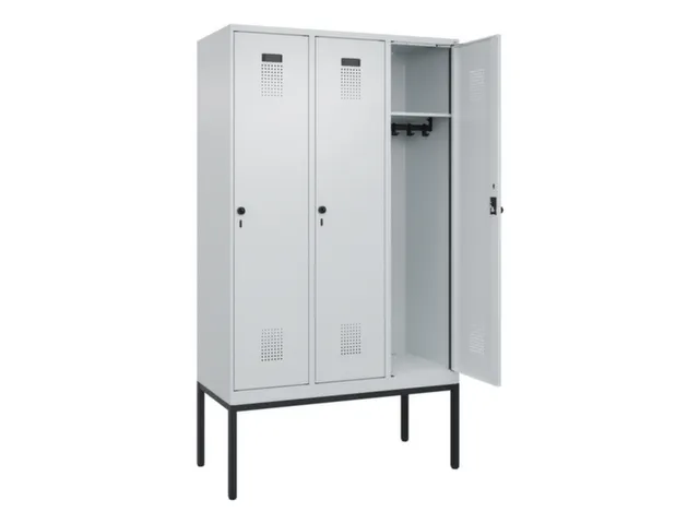 locker,HxBxD 2120x1200x500mm,3vak,vak B 400mm,draaigrendel