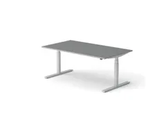 Elektrisch ihv bureau,HxBxD 650-1310x1800x1000mm,blad donkergrijs