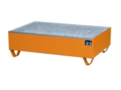Systeem-Opvangbak Oranje 2x 200l 215l 360x 1200x 800mm Rooster