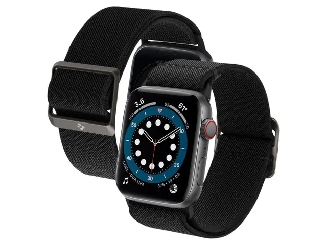 Spigen AMP02290 Apple Watch 10 42mm/SE 40mm Band Zwart