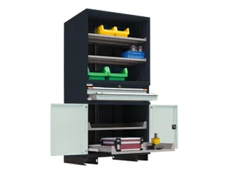 combikast,HxBxD 2100x1005x695mm,4xStalen bodem,2lade(n),key lock - 4