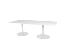 Linesto Vergadertafel Vaste Hoogte 240x120 Ton Wit 25mm Wit