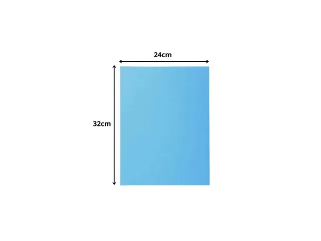 50 dossiermappen met 2 kleppen SUPER 250 24x32cm-Lichtblauw