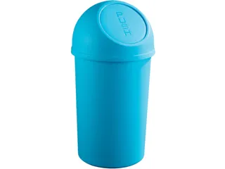 afvalbak,45l,HxØ 700x403mm,romp PP groen,deksel PP groen - 1