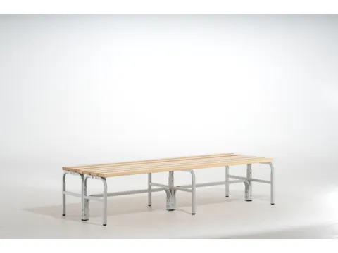 banc double HxLxP 450x1500x700mm barrettes en bois