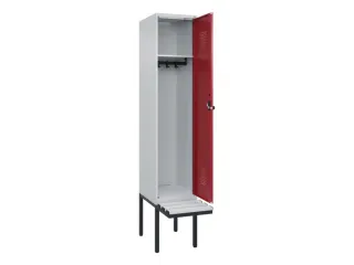 locker met bank,HxBxD 2120x400x815mm,1vak,vak B 400mm,draaigrendel - 1