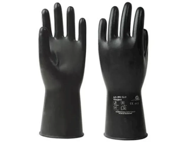 KCL Vitoject 890 nitril wegwerphandschoenen, zwart, maat 8, per paar